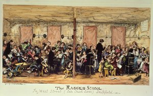 The Ragged School, West Street, Smithfield by George Cruikshank